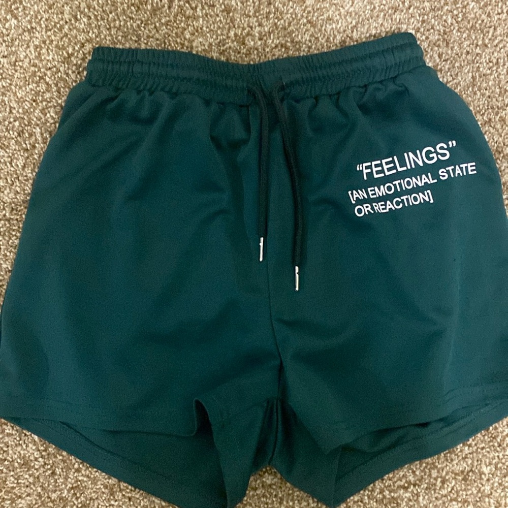 Green SHEIN shorts